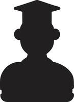 Silhouette Student icon design vector