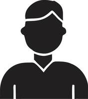 Black and white Student icon design vector