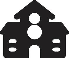 Silhouette School icon design vector