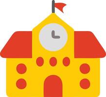 Four color School icon design vector