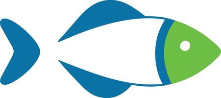 Three color Fish icon design vector