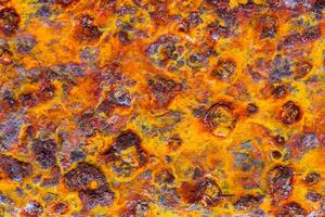Rusty Surface of a metal sheet. photo