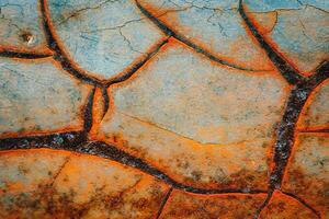 Rusty Surface of a metal sheet. photo