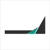 Modern abstract geometric corner element vector