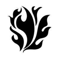 Fire flame icon symbol. isolated on white background vector