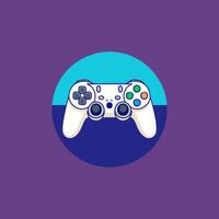 A game controller with clickable buttons, Clean and minimalist game controller with Round circle. vector
