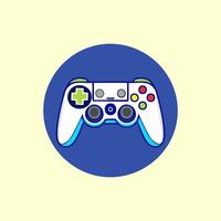 A game controller with clickable buttons, Clean and minimalist game controller with Round circle. vector