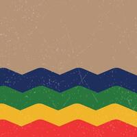 Zigzag retro background vector