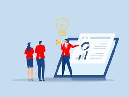 Online education and E-learning,distance internet studying banner. skill development tutorial podcast and business coaching concept.flat cartoon design vector