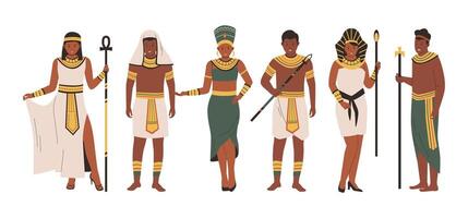 Ancient egypt character set vector