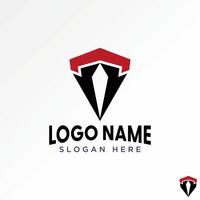 Logo design graphic concept creative premium stock letter T font badge automotive fast up arrow Related to monogram typography branding vector