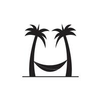 Trendy simple hammock icon vector