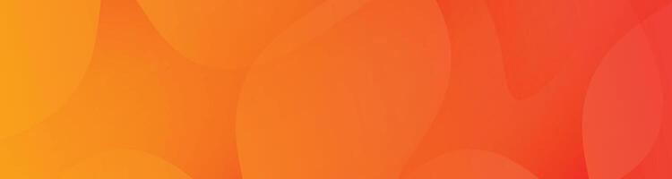Orange abstract background with smooth wavy shapes, Greadient minimal background with dynamic shapes vector