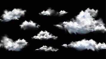 a cloud that is in the sky with the sun shining through it on black background. vector