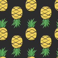 Pineapple seamless pattern background vector