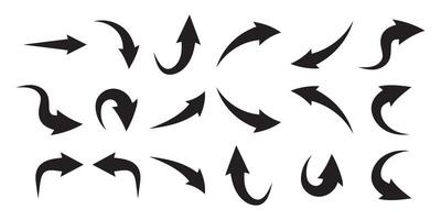 Black hand drawn collection for your design element vector