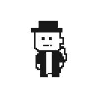 Pixel Art Characters Illustration vector