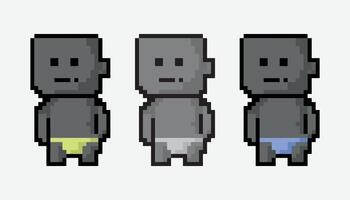 pixel art style isolated on white background. vector