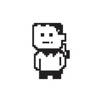 Pixel Art Characters Illustration vector