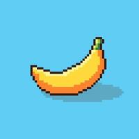 Pixel art banana game asset design vector