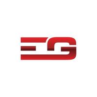Initial EG Geometric Modern Business Icon Technology Creative Design Logo vector