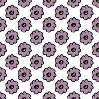 Summer seamless pattern with flowers doodle for decorative print, wrapping paper, greeting cards, wallpaper and fabric vector