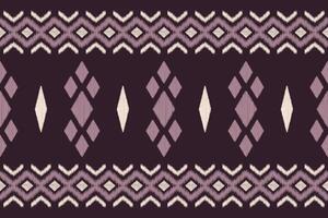 Traditional Ethnic ikat motif fabric pattern geometric style.Ikat embroidery Ethnic oriental pattern violet purple background wallpaper. Abstract,Texture,frame set 13-8.. vector