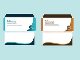 business envelope card design vector