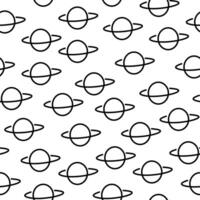 seamless pattern planet doodle vector