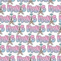 seamless pattern paris vector