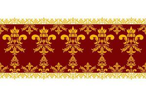 Luxury Damask Seamless Pattern baroque style Elegant Textile Design vector