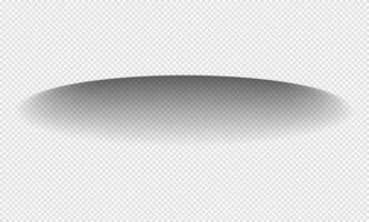 Realistic shadow, soft edges. shadow effect. oval shadow. vector