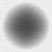 Realistic round shadow with soft edges. round shadow effect. vector