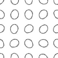 Seamless pattern with sketch circles shape vector