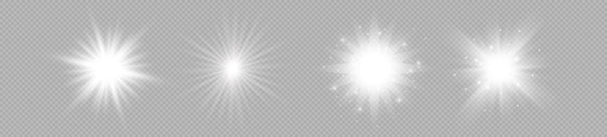 Light effect of lens flares vector