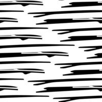 Seamless pattern with black pencil brushstrokes vector