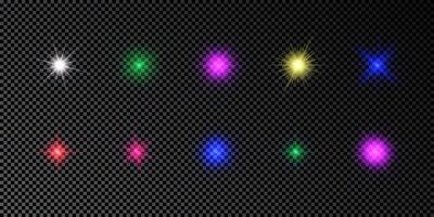 Light effect of lens flare vector