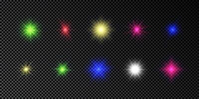 Light effect of lens flare vector