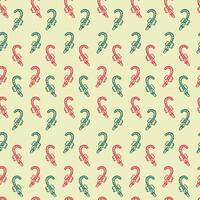 Seamless Pattern with Christmas Doodle Candies. vector