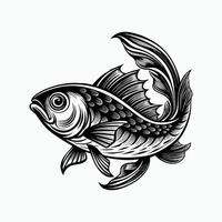 isolated flying fish vector
