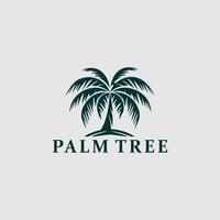 palm tree logo template vector