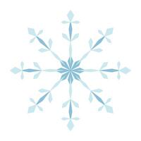 Snowflake. Abstract figure of a snowflake. Winter decorative element in flat style. vector