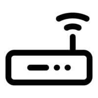 Simple Wifi Router icon. The icon can be used for websites, print templates, presentation templates, illustrations, etc vector