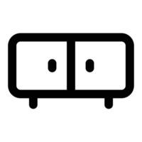 Simple Cabinet icon. The icon can be used for websites, print templates, presentation templates, illustrations, etc vector