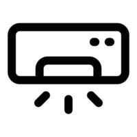Simple Air Conditioner icon. The icon can be used for websites, print templates, presentation templates, illustrations, etc vector
