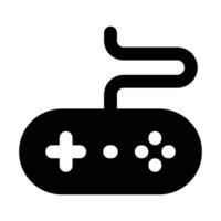 Simple Game Controller glyph icon. The icon can be used for websites, print templates, presentation templates, illustrations, etc vector
