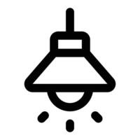 Simple Ceiling Lamp icon. The icon can be used for websites, print templates, presentation templates, illustrations, etc vector
