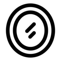Simple Mirror icon. The icon can be used for websites, print templates, presentation templates, illustrations, etc vector