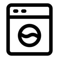 Simple Washing Machine icon. The icon can be used for websites, print templates, presentation templates, illustrations, etc vector