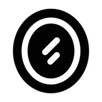 Simple Mirror glyph icon. The icon can be used for websites, print templates, presentation templates, illustrations, etc vector